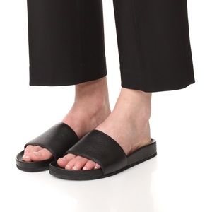 Vince Gavin Leather Slides